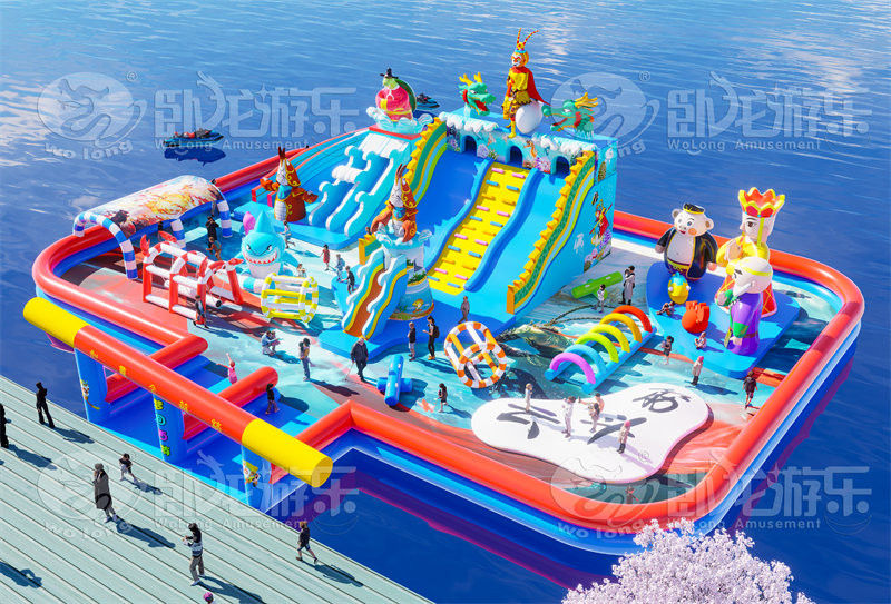 夢回西游漂浮樂園水上充氣城堡水面浮島